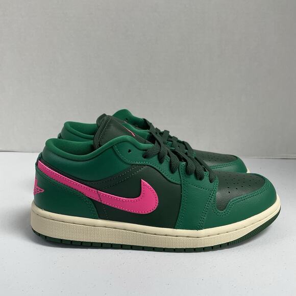 Air Jordan 1 Low Malachite Pink Blast DC0774 300 Size 6.5 Women Green Low Top - Picture 7 of 7